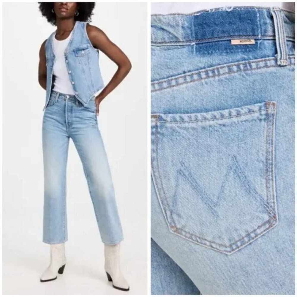 Mother The Rambler Zip Ankle in County Line Size 27